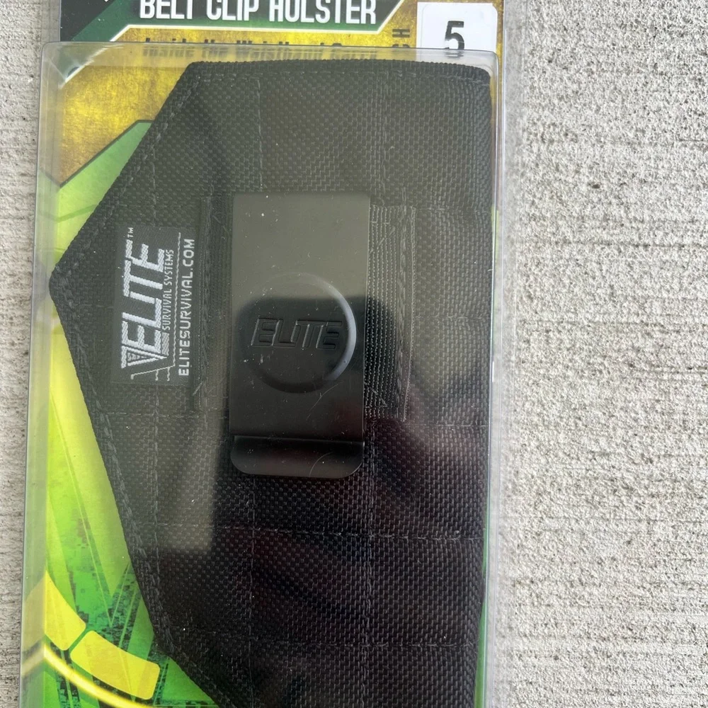 Elite Survival Systems Belt Clip Holster Size 5 Inside Waistband Carry New